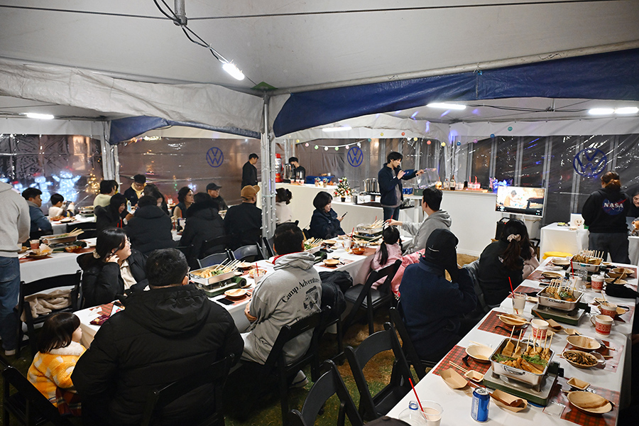 폭스바겐코리아 아틀라스 윈터 글램핑. 사진: 김학수 기자