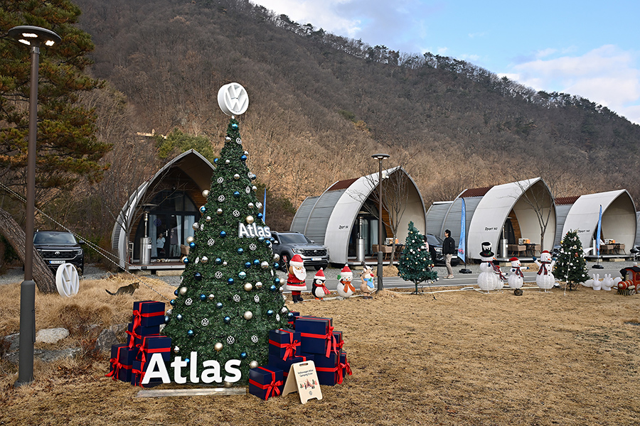 폭스바겐코리아 아틀라스 윈터 글램핑. 사진: 김학수 기자