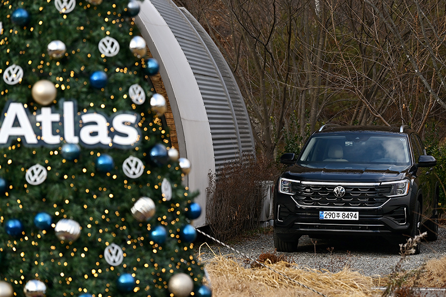 폭스바겐코리아 아틀라스 윈터 글램핑. 사진: 김학수 기자