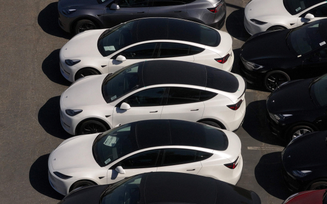테슬라의 모델X 차량들/AFP연합뉴스