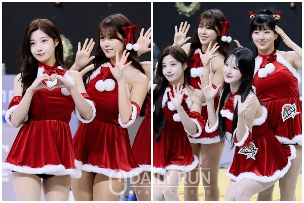 '추억남기기' KB 의정부 여신들, 크리스마스 여운은 끝이 없다!(사진=강명호 기자)