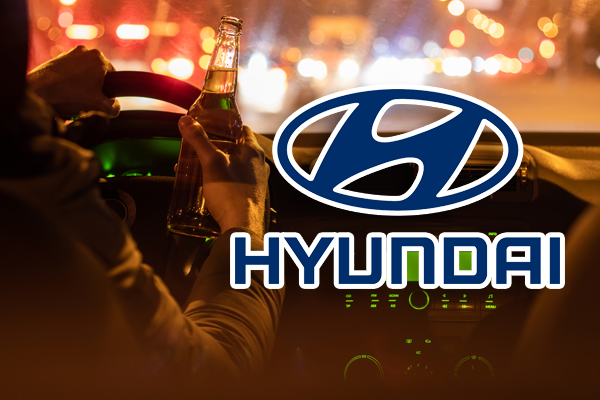 ▲음주운전을 연상시키는 이미지와 현대차 로고. 사진=Gettyimages.
