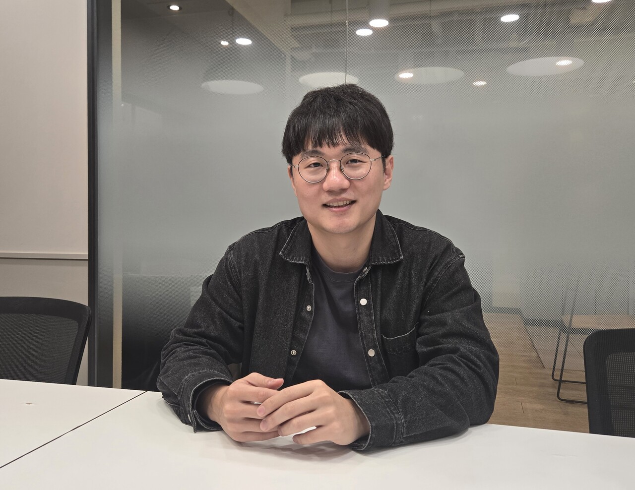 임정환 모티프테크놀로지스 대표가 IT조선과 인터뷰 하고 있다. / 홍주연 기자