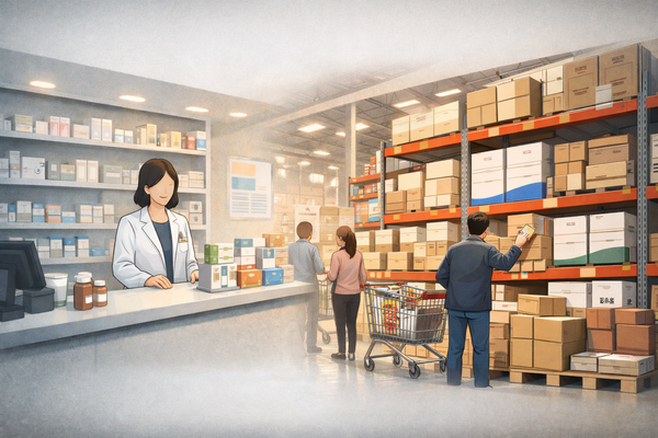올해 ‘창고형 약국’ 등장으로 의약품 유통 질서와 국민 보건 안전을 둘러싼 논쟁이 발생했다. / AI 생성 이미지