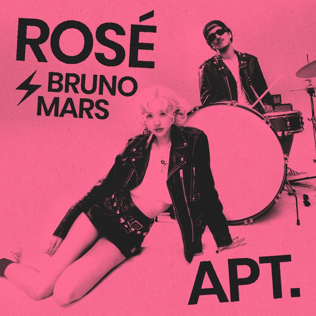 The cover image for ″APT.″, by Rose and Bruno Mars (The Black Label)
