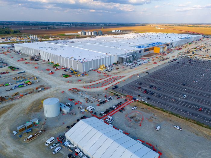 Construction site of LG Energy Solution and Honda’s US joint venture L-H Battery Company’s electric vehicle battery manufacturing plant in Jeffersonville, Ohio (L-H Battery Company)
