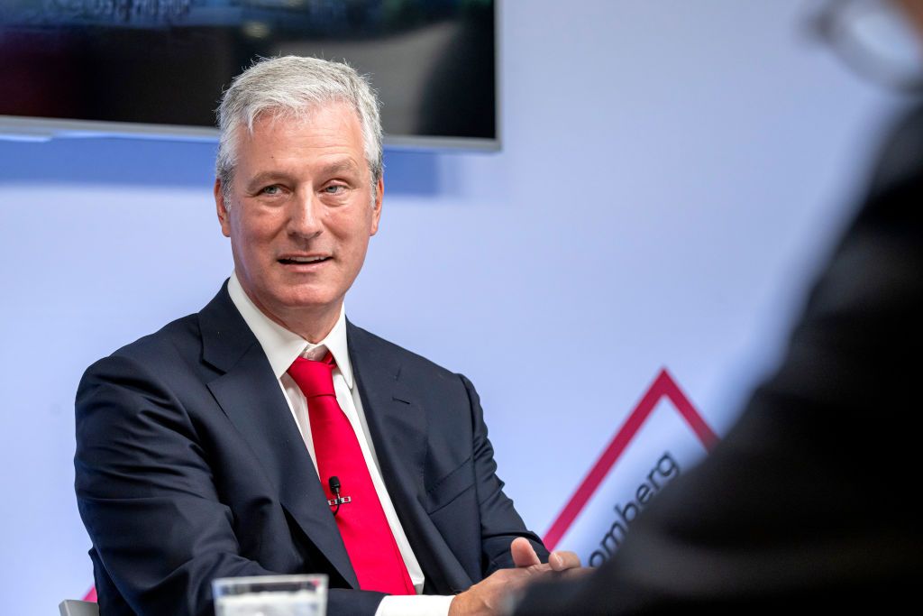 Robert O'Brien, a former national security adviser, attends an interview during the Republican National Convention near the Fiserv Forum in Wisconsin on July 17, 2024. (Getty Images)