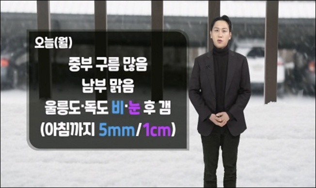월요일인 오늘(15일) 중부는 구름 많겠다. / 케이웨더