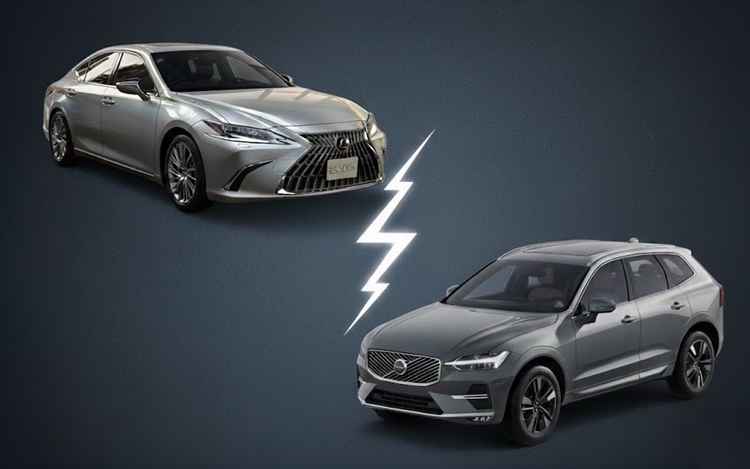 렉서스와 볼보자동차가 수입차 4위 자리를 두고 치열한 경쟁을 벌이고 있다. 사진은 렉서스 ES300h와 볼보 XC60. / 사진=렉서스·볼보