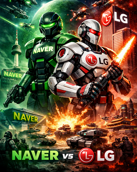 네이버와 LG가 자체 LLM인 '하이퍼클로바X'와 '엑사원'을 앞세워 소버린 AI 분야 협력을 강화한다. [사진: 챗GPT 생성 이미지]