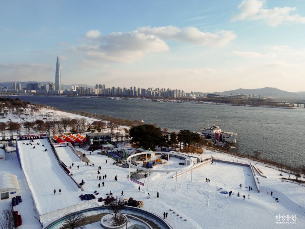 2023 뚝섬 눈썰매장 드론 사진 / 사진=한강공원 공공누리 4유형 이미지