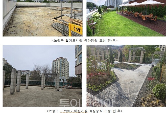 옥상정원 조성 모습/사진=서울시 제공