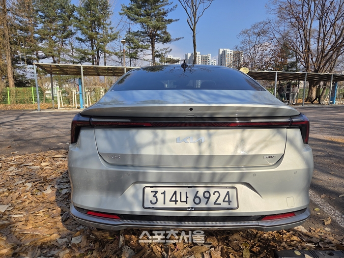 기아 더 뉴 K8 1.6 터보 하이브리드. 양평 | 원성윤 기자 socool@sportsseoul.com