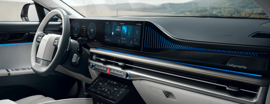 주행 중 터치스크린 조작 위험성