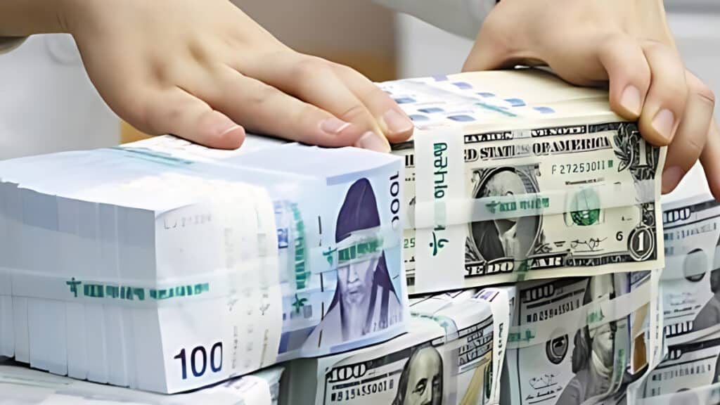 a rise in dollar deposits (4)