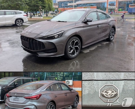 A Russian traveler active on Telegram under the ID sir_s_gory recently shared photos claiming to have spotted a new sedan, believed to be produced by the North Korean car brand Chollima, while traveling in North Korea last October / Screenshot from Telegram