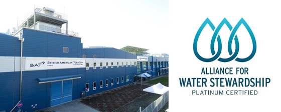 Panoramic view of the BAT Sacheon factory and the AWS logo / Provided by BAT Korea