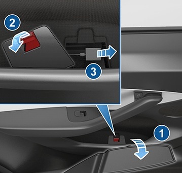 How to Use the Manual Rear Door Opening/Closing Feature for the Tesla Model 3, as Featured on the Official Tesla Website / Capture from tesla.com)