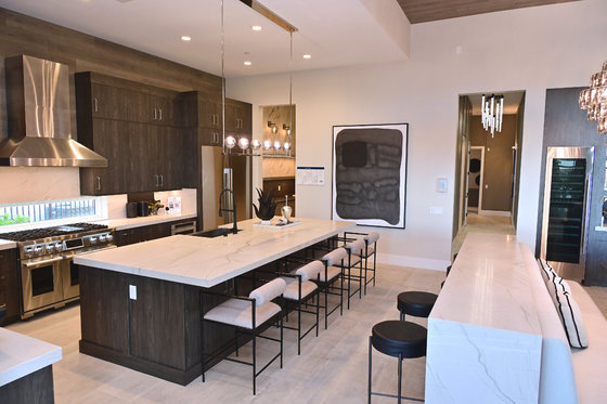  Interior view of the model home for LG Electronics\' ultra-premium built-in appliance brand SKS located in the luxury residential complex Spring Valley in Las Vegas, U.S. / Provided by LG Electronics