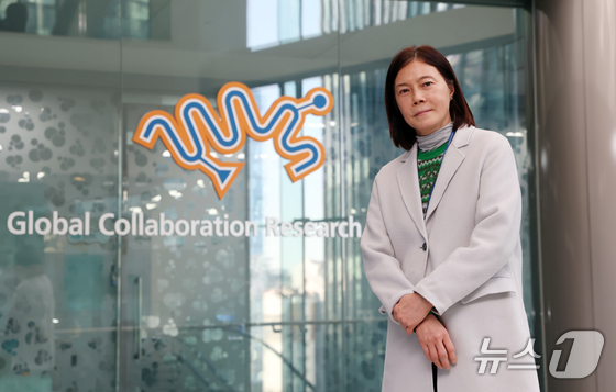 Nam Soo-yeon, President of R&D at CHA Biotech, is being interviewed by News1 at the Cha Biotech Complex in Bundang-gu, Seongnam-si, Gyeonggi Province on January 8 / News1