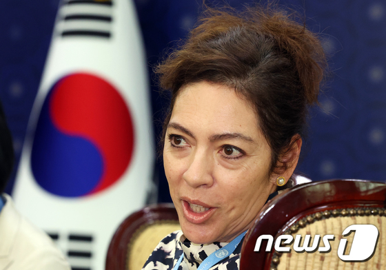 Elizabeth Salmon, the United Nations (UN) Special Rapporteur on North Korean Human Rights / News1