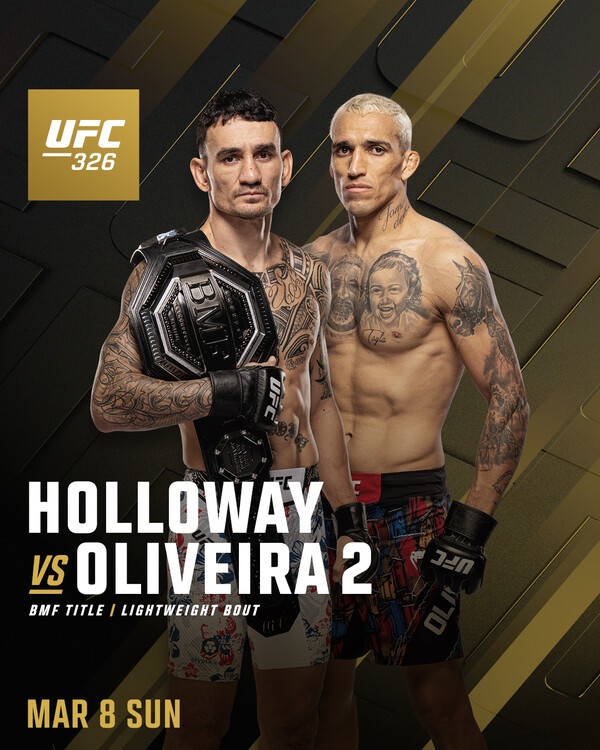 이미지 = UFC 326 할로웨이 vs 올리베이라 포스터