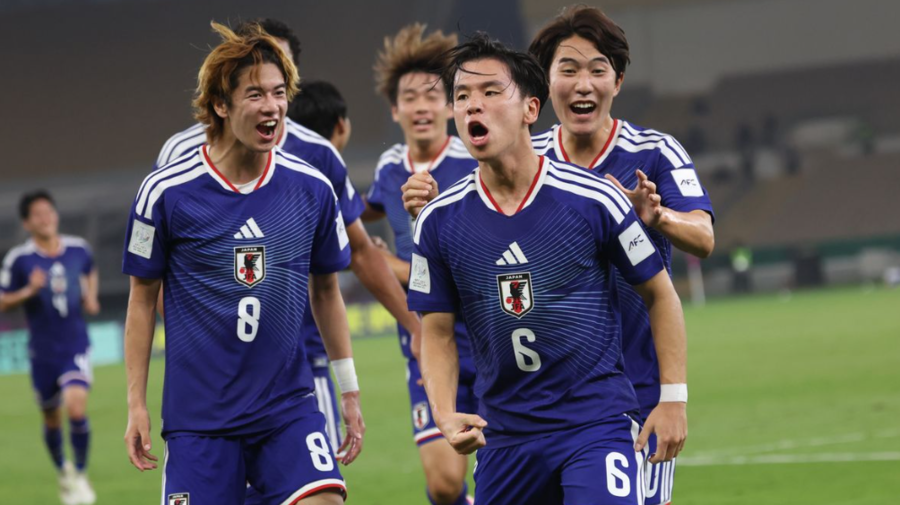 ▲ 일본 21세 이하 팀이 중국 23세 이하 팀을 꺾고 U-23 아시안컵 정상에 올랐다. 전반 2골, 후반 2골로 90분 내내 압도한 일본은 어린 나이에도 아시아 정상에 오르며 2년 뒤 LA 올림픽 전망을 밝혔다. ⓒ 아시아축구연맹