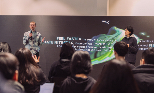 푸마글로벌 러닝 PLM(Product Line Manager) 데미언 페리(Damion Perry)와 푸마코리아 풋웨어 MD 장보경 팀장_01