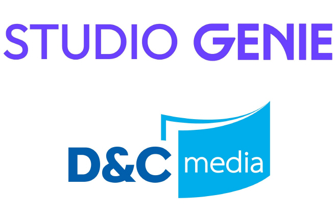 [사진1] kt 스튜디오지니 로고(상) 디앤씨미디어 로고(하)