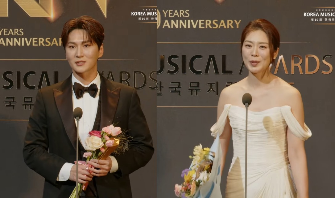 (왼쪽부터) 박은태, 조정은 배우 [사진 제공=한국뮤지컬어워즈