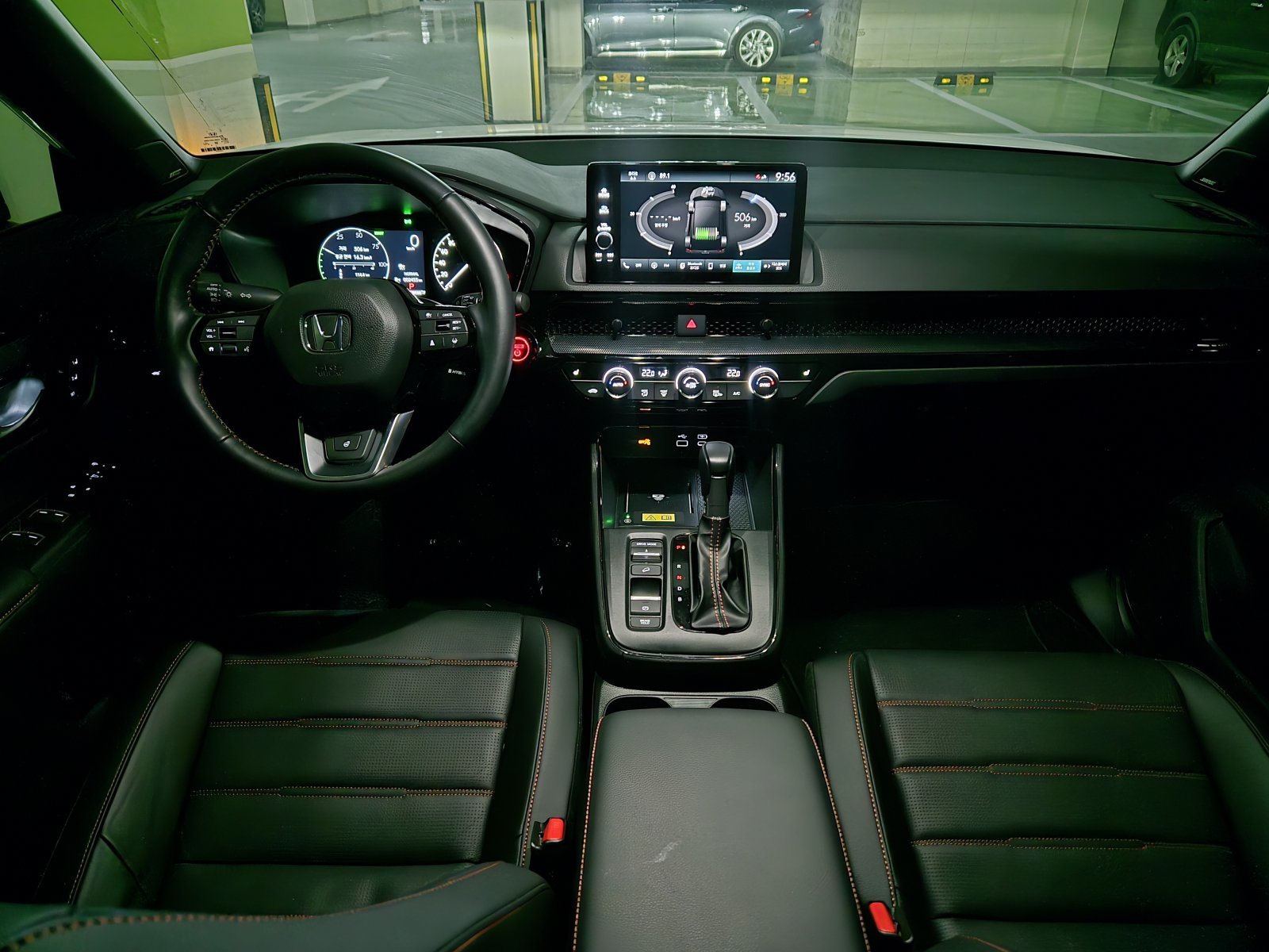 혼다의 준중형 SUV ‘CR-V’의 6세대 부분변경 모델인 ‘뉴 CR-V 하이브리드’의 1열 실내 모습. 2026.01.19/뉴스1