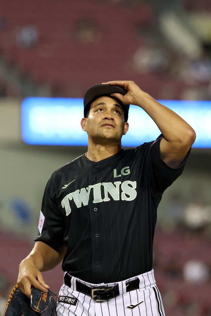 베네수엘라 국적의 LG 외국인 투수 치리노스. ⓒ 뉴시스