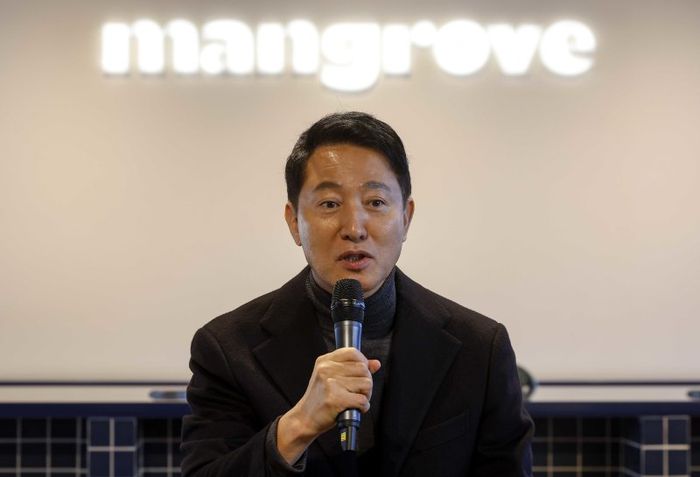 오세훈 서울시장이 지난 8일 서울 마포구 기업형 민간임대주택인 맹그로브 신촌을 찾아 현장점검을 마친 뒤 열린 간담회에서 발언하고 있다.ⓒ공동취재단 제공