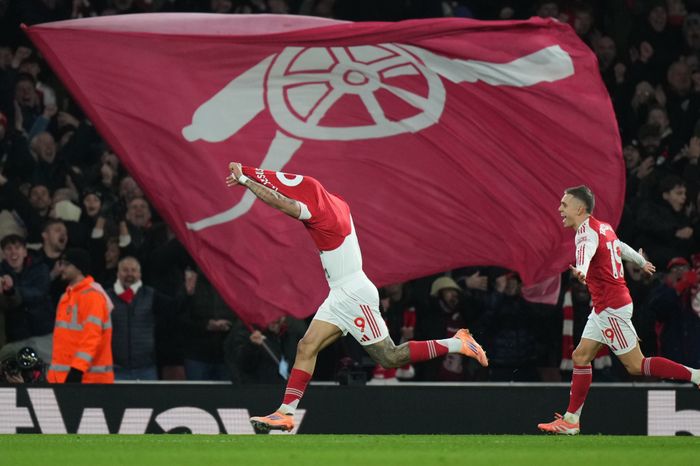 프리미어리그 선두 아스날. ⓒ AP/연합뉴스