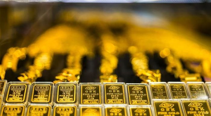 26일 서울시내 금은방에 골드바가 진열돼 있다. ⓒ 뉴시스