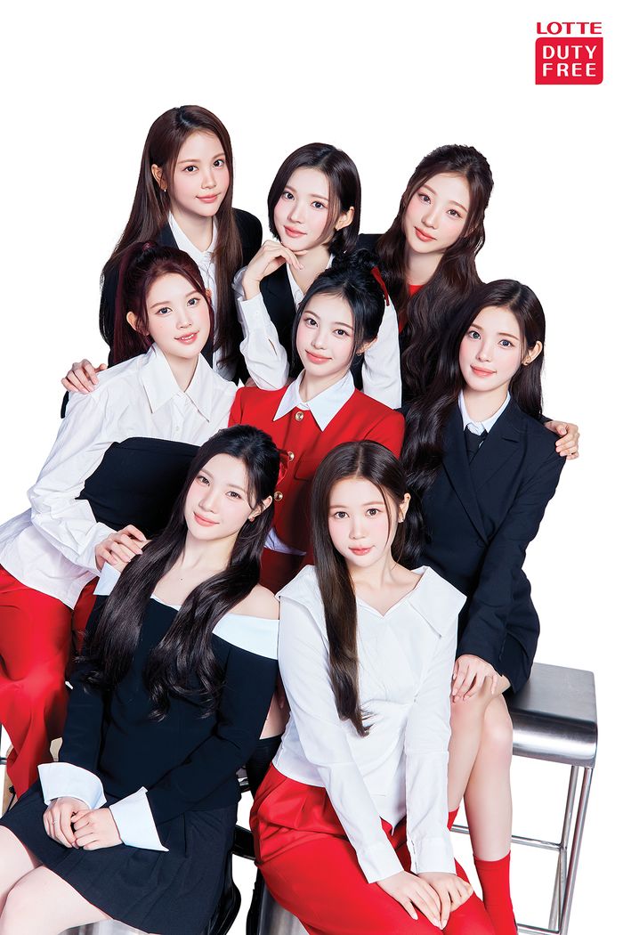 롯데면세점 모델 걸그룹 하츠투하츠.ⓒ롯데면세점