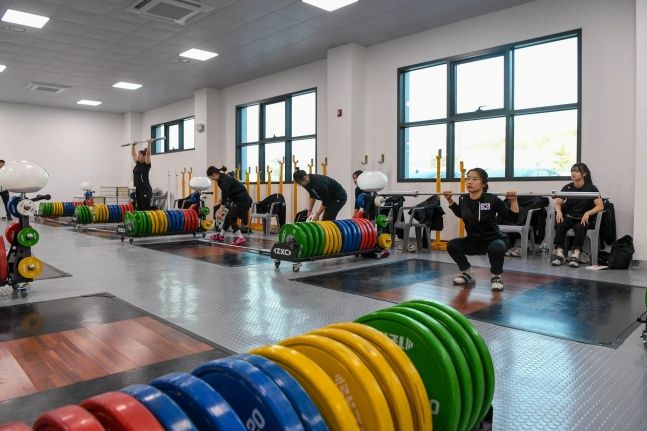 역도연습장 실내. ⓒ 대한역도연맹 고은화 홍보이사