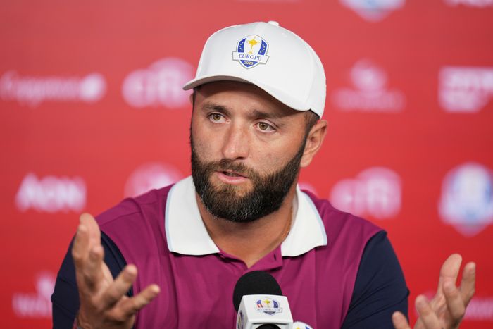 지난해 라이더컵에 출전했던 존 람. ⓒ AP=뉴시스