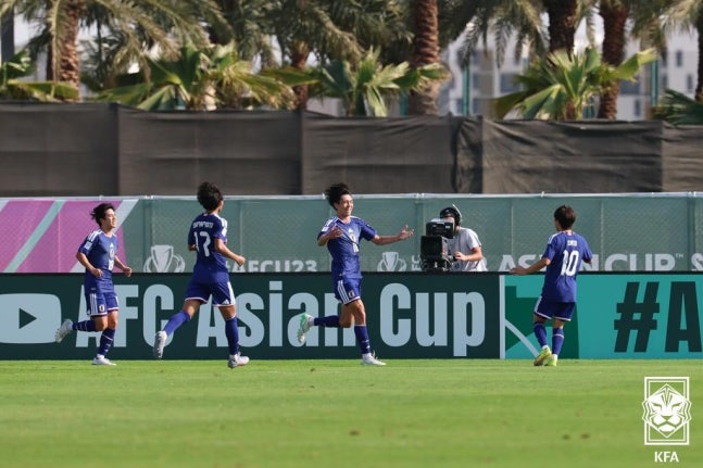 한국을 꺾고 결승에 오른 일본. ⓒ 대한축구협회