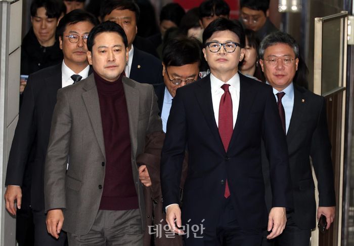 장동혁 국민의힘 대표, 한동훈 국민의힘 전 대표 ⓒ뉴시스