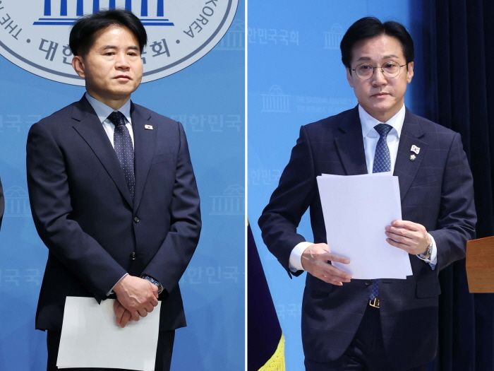 22대 총선 과정에서 공직선거법 위반 혐의로 재판에 넘겨진 이병진(왼쪽)·신영대(오른쪽) 더불어민주당 의원이 지난 8일 대법원에서 당선 무효형이 확정됐다. 이 의원은 공직선거법 위반으로 벌금 700만원을, 신 의원은 선거캠프 전직 사무장이 징역형 집행유예 선고가 확정돼 선거법에 따라 의원직을 상실했다. ⓒ뉴시스