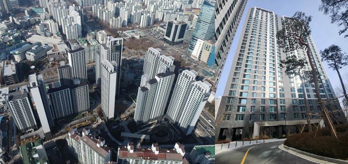 아크로베스티뉴 및 청년임대주택 전경. ⓒ안양시 제공