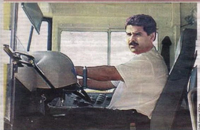 니콜라스 마두로(64) 베네수엘라 대통령의 버스운전사 시절 사진. ⓒ영국 텔레그래프 홈페이지 캡처