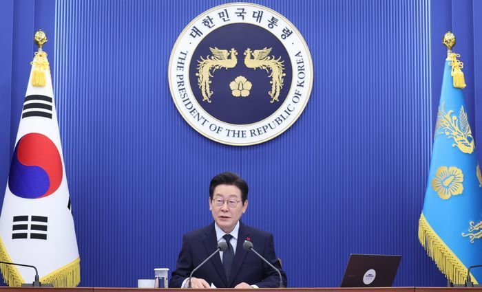 이재명 대통령이 8일 청와대에서 열린 수석보좌관회의에서 발언하고 있다. ⓒ청와대통신사진기자단