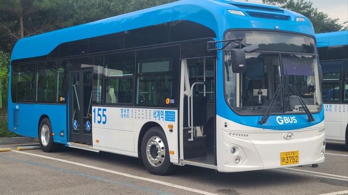 무료 운행에 들어간 남양주~서울 노선 155번 버스 ⓒ남양주시 제공