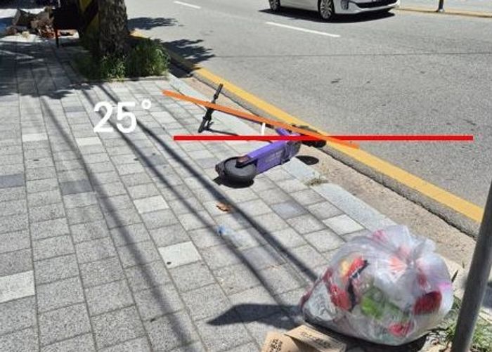 PM 위험주차상태 예시.ⓒTS