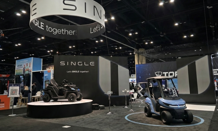 PGA쇼2026 메이트모빌리티 1인승 골프EV 싱글. ⓒ 메이트모빌리티