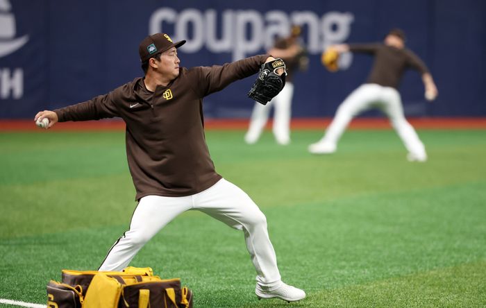 미국에 남아 메이저리그 도전을 계속 이어가는 고우석. ⓒ 뉴시스