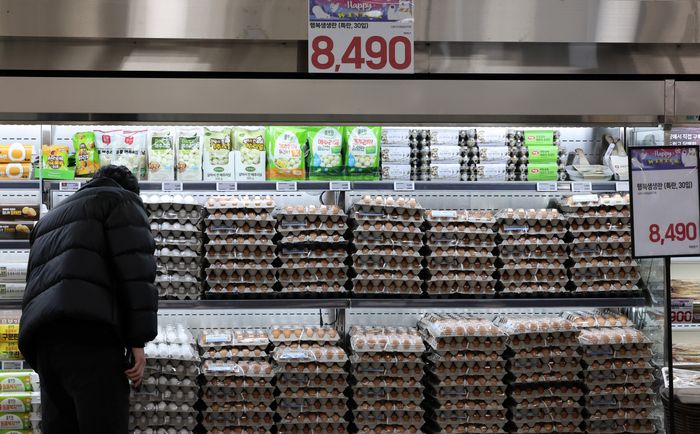 서울 시내의 한 대형마트에서 고객이 계란을 구매하고 있다.ⓒ뉴시스