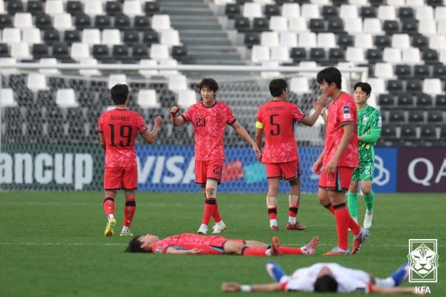 아시아축구연맹(AFC) 23세 이하(U-23) 아시안컵 조 선두에 오른 한국. ⓒ 대한축구협회